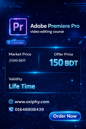 Adobe Premiere Pro Video Editing Course (Lifetime Access)
