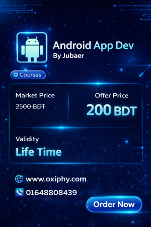 Android App Development Course (By Jubaer) – Lifetime Access