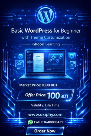 Basic WordPress for Beginner with Theme Customization – Ghoori Learning