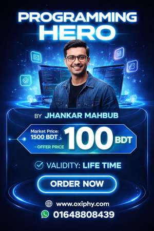 Programming Hero Course – By Jhankar Mahbub
